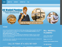 Tablet Screenshot of billwaddellplumbing.com
